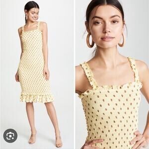 Faithfull the Brand Nadine Midi Dress NWT